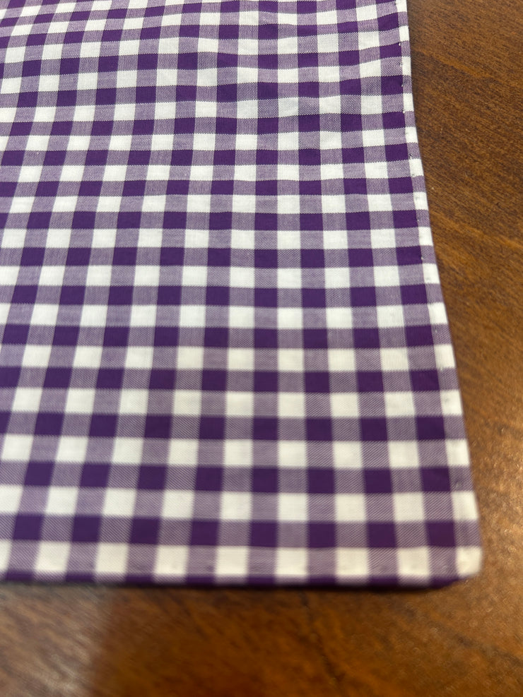 Violet and White check