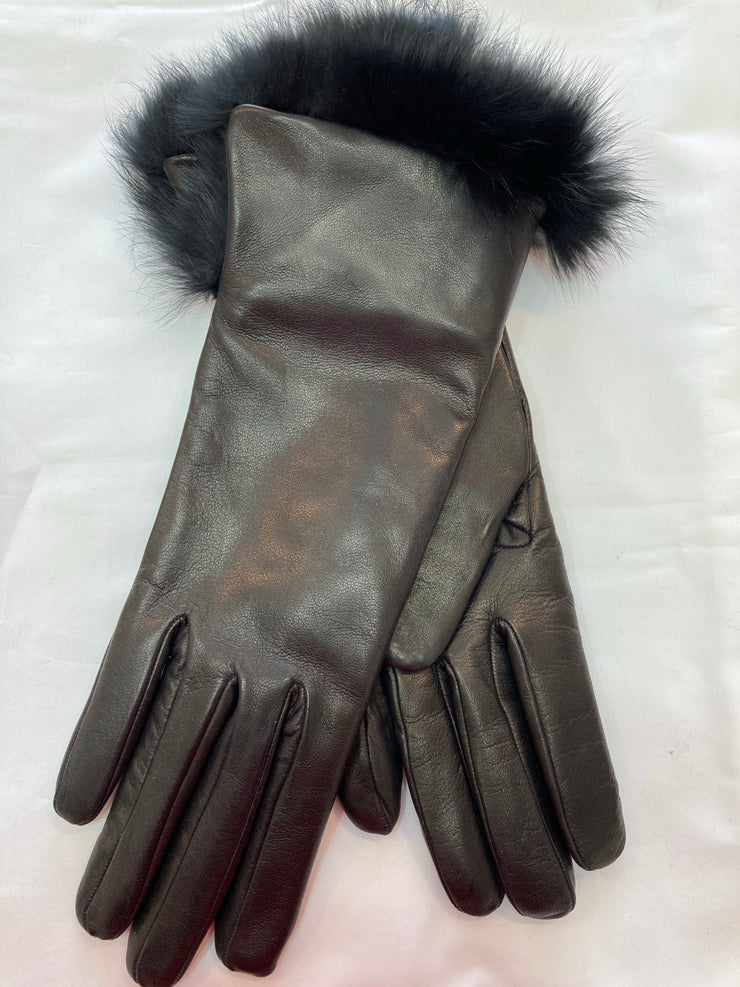Fratelli Orsini Italian Cashmere Lined Rabbit Fur Winter Gloves